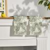 Artoid Mode Green Monstera Leaves Summer Kitchen Towels Dish Towels, 18×26 Inch Spring Farmhouse Decoration Hand Towels Set of 2