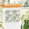 Artoid Mode Green Monstera Leaves Summer Kitchen Towels Dish Towels, 18×26 Inch Spring Farmhouse Decoration Hand Towels Set of 2