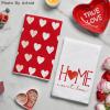 Artoid Mode Heart Love Home Sweet Home Valentine’s Kitchen Towels Dish Towels, 18×26 Inch Anniversary Wedding Decoration Hand Towels Set of 2