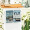 Artoid Mode Lake Life Boat Bird Summer Kitchen Towels Dish Towels, 18×26 Inch Tree Farmhouse Summer Seasonal Decoration Hand Towels Set of 2