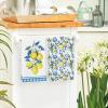 Artoid Mode Lemon Flowers Floral Summer Kitchen Towels Dish Towels, 18×26 Inch Seasonal Decoration Hand Towels Set of 2