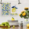 Artoid Mode Lemon Leaves Summer Kitchen Towels Dish Towels, 18×26 Inch Farmhouse Summer Seasonal Decoration Hand Towels Set of 2