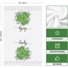 Artoid Mode Lucky Shamrock Eucalyptus St. Patrick’s Day Kitchen Towels Dish Towels, 18×26 Inch Seasonal Buffalo Plaid Decoration Hand Towels Set of 2