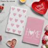 Artoid Mode Pink Heart Love Home Sweet Home Valentine’s Kitchen Towels Dish Towels, 18×26 Inch Anniversary Wedding Decoration Hand Towels Set of 2(Pink)