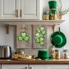 Artoid Mode Plaid Shamrock Eucalyptus St. Patrick’s Day Kitchen Towels Dish Towels, 18×26 Inch Lucky Farmhouse Holiday Decoration Hand Towels Set of 2(Wood)