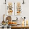 Artoid Mode Pumpkins Thanksgiving Kitchen and Dish Towels, 18 x 26 Inch Fall Harvest Thankful Vintage Daily Ultra Absorbent Drying Cloth Tea Towels Set of 2