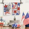 Artoid Mode Stars Bow America Patriotic 4th of July Kitchen Towels Dish Towels, 18×26 Inch God Bless Memorial Day Decoration Hand Towels Set of 2