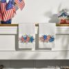 Artoid Mode Stripes American Stars Heart 4th of July Kitchen Towels Dish Towels, 18×26 Inch Patriotic Memorial Day Decoration Hand Towels Set of 2