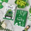 Artoid Mode Truck Lucky Shamrock Eucalyptus St. Patrick’s Day Kitchen Towels Dish Towels, 18×26 Inch Farmhouse Spring Decoration Hand Towels Set of 2
