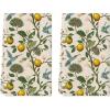 Artoid Mode Brown Lemon Tree Bird Flower Summer Kitchen Towels Dish Towels, 18×26 Inch Seasonal Fall Decoration Hand Towels Set of 2