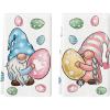 Artoid Mode Colorful Eggs Gnome Easter Kitchen Towels Dish Towels, 18×26 Inch Seasonal Spring Decoration Hand Towels Set of 2
