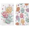 Artoid Mode Colorful Eggs Heart Easter Flower Kitchen Towels Dish Towels, 18×26 Inch Spring Farmhouse Holiday Decoration Hand Towels Set of 2