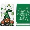 Artoid Mode Gnome Shamrock Happy St. Patrick’s Day Kitchen Towels Dish Towels, 18×26 Inch Seasonal Decoration Hand Towels Set of 2