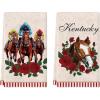 Artoid Mode Jockey Racehorse Kentucky Kitchen Towels Dish Towels, 18×26 Inch Rose Farmhouse Decoration Hand Towels Set of 2