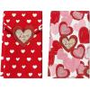 Artoid Mode Love Branch Heart Valentine’s Kitchen Towels Dish Towels, 18×26 Inch Anniversary Farmhouse Decoration Hand Towels Set of 2