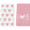 Artoid Mode Pink Heart Love Home Sweet Home Valentine’s Kitchen Towels Dish Towels, 18×26 Inch Anniversary Wedding Decoration Hand Towels Set of 2(Pink)
