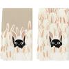 Artoid Mode Rabbit Ears Black Cat Easter Kitchen Towels Dish Towels, 18×26 Inch Spring Farmhouse Bunny Decoration Hand Towels Set of 2