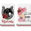 Artoid Mode Rose Lady Talk Derby to Me Kentucky Home Kitchen Dish Towels, 18 x 26 Inch Ultra Absorbent Coffee Tea Bar Hand Towels Bathroom Gift for Cooking Baking Set of 2