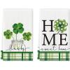 Artoid Mode Shamrock Bottle Home St. Patrick’s Day Kitchen Towels Dish Towels, 18×26 Inch Seasonal Decoration Hand Towels Set of 2