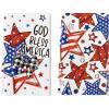 Artoid Mode Stars Bow America Patriotic 4th of July Kitchen Towels Dish Towels, 18×26 Inch God Bless Memorial Day Decoration Hand Towels Set of 2