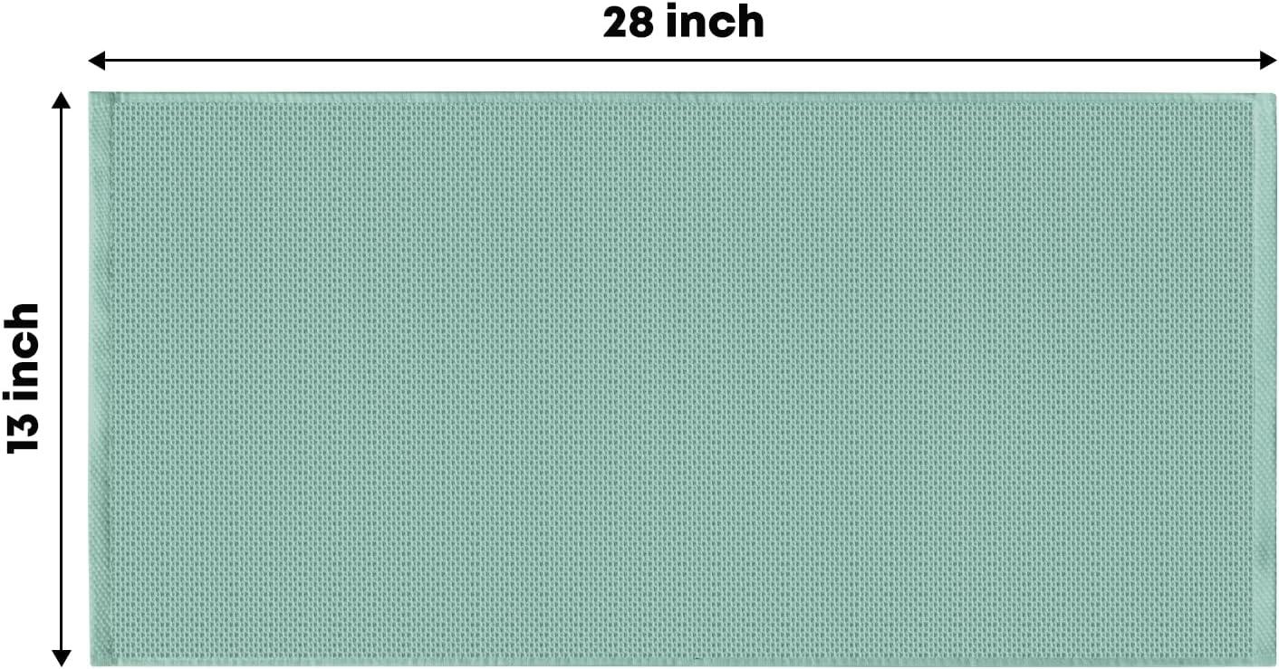 imageArtoid Mode 100 Cotton Navy Blue Waffle Weave Kitchen Dish Cloths 13x28 Inch Ultra Soft Absorbent Quick Drying Kitchen Dish Towels Set of 4Light Green