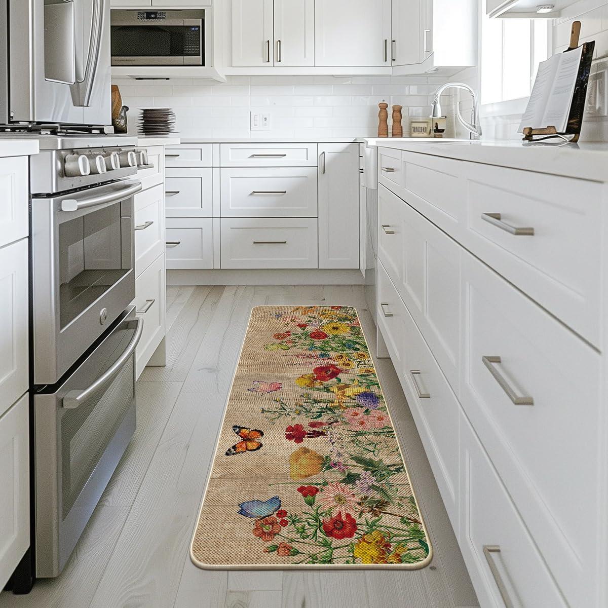 imageArtoid Mode Bee Welcome Spring Doormat Home Summer Decor LowProfile Switch Rug Door Mat Floor Mat for Indoor Outdoor 17x29 InchBrown