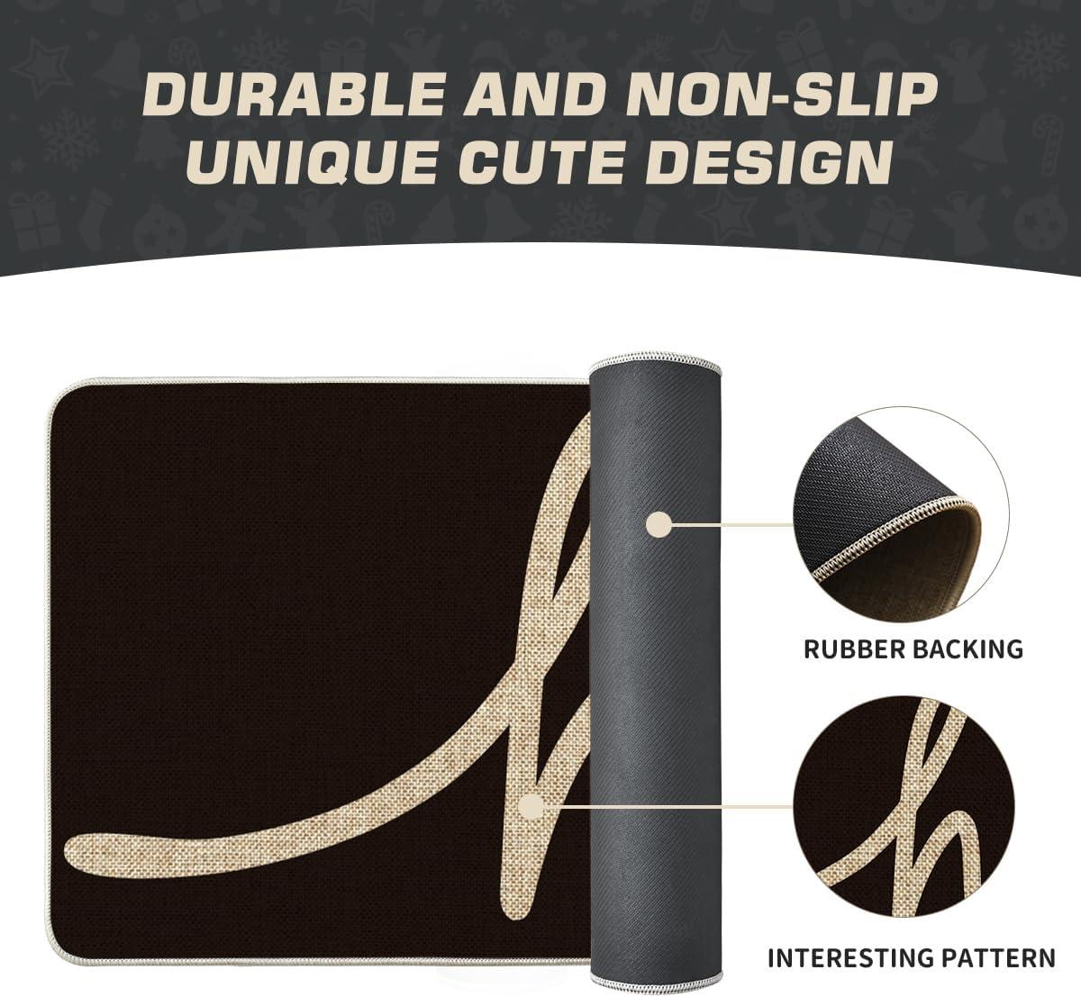 imageArtoid Mode Red Hi Valentines Day Doormat Daily Home Decor LowProfile Switch Rug Welcome Door Mat Floor Mat for Indoor Outdoor 17x29 InchBlack