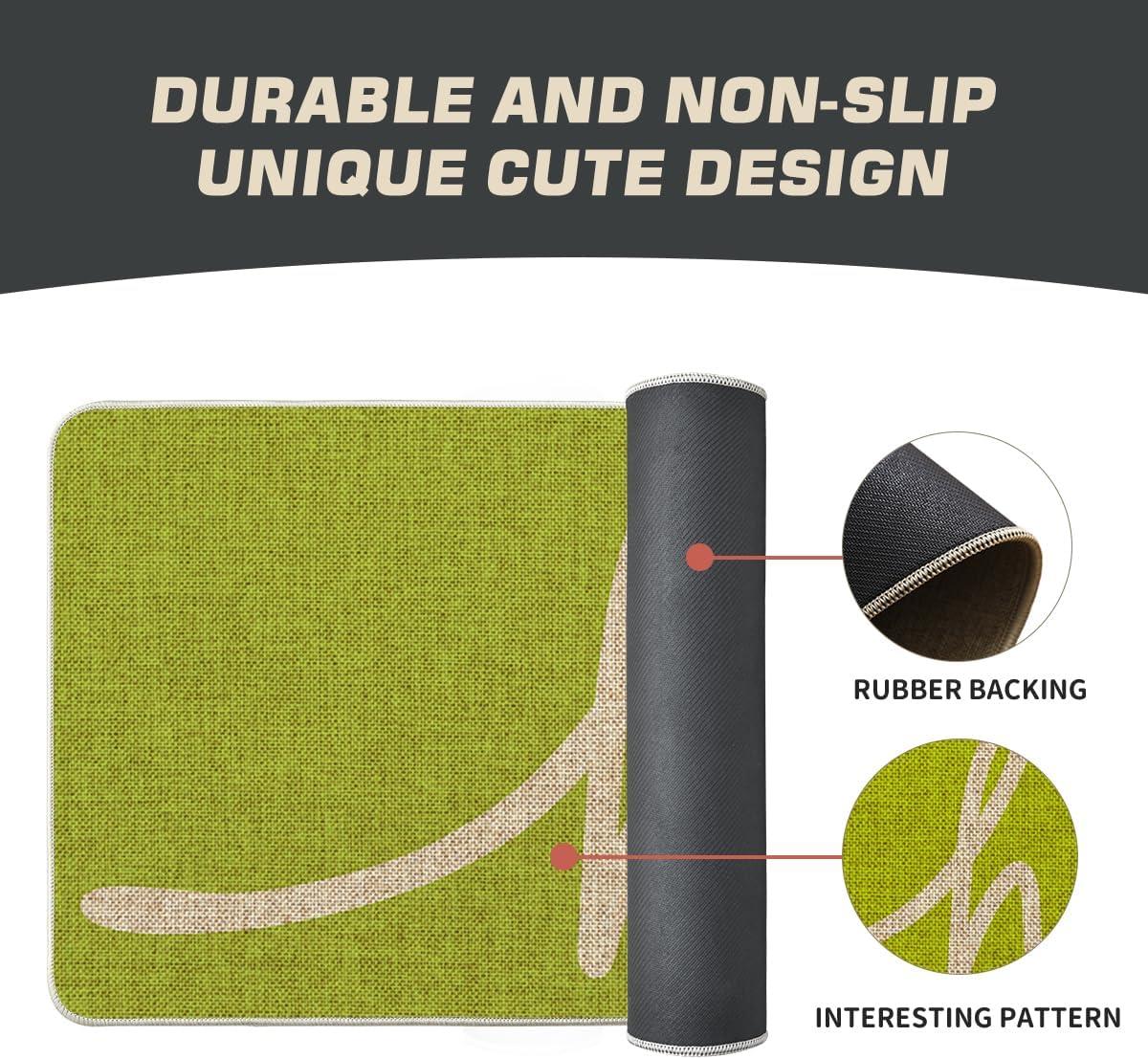 imageArtoid Mode Red Hi Valentines Day Doormat Daily Home Decor LowProfile Switch Rug Welcome Door Mat Floor Mat for Indoor Outdoor 17x29 InchGreen