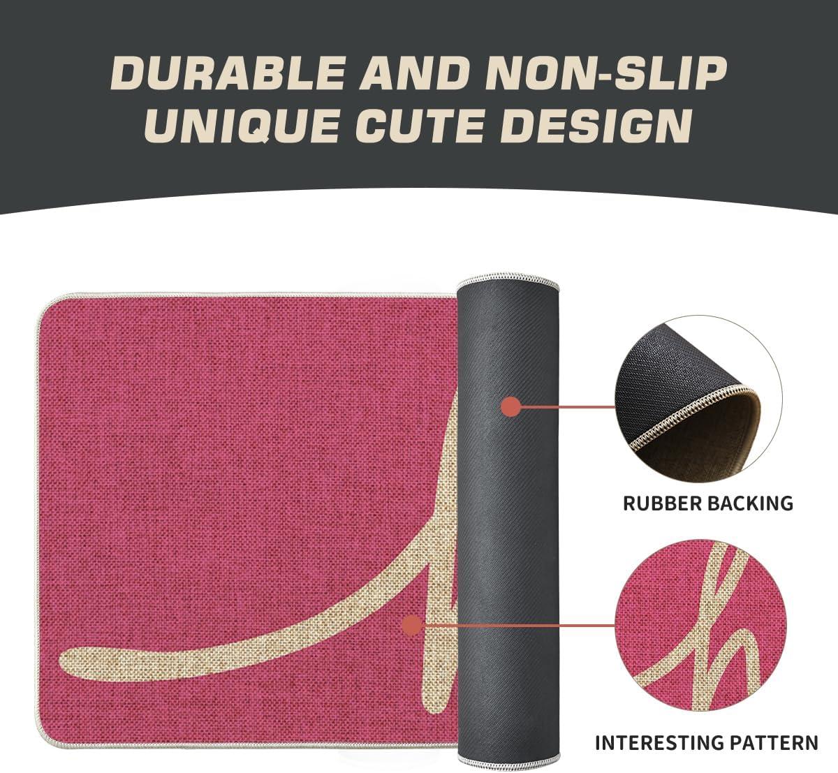 imageArtoid Mode Red Hi Valentines Day Doormat Daily Home Decor LowProfile Switch Rug Welcome Door Mat Floor Mat for Indoor Outdoor 17x29 InchPink