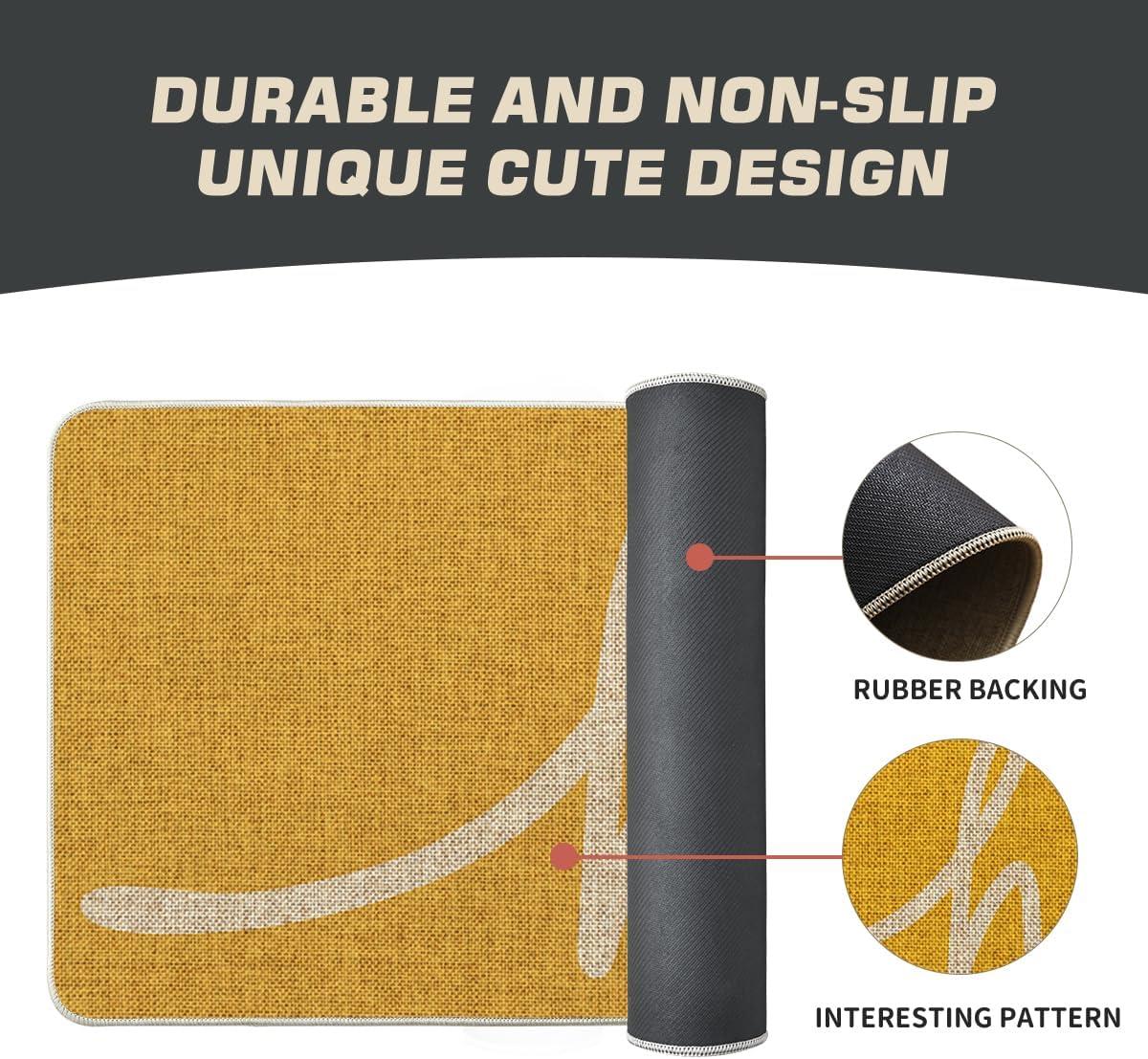 imageArtoid Mode Red Hi Valentines Day Doormat Daily Home Decor LowProfile Switch Rug Welcome Door Mat Floor Mat for Indoor Outdoor 17x29 InchYellow