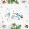 Artoid Mode 24 Pack Blue Snowman Snowflake Xmas Tree Christmas Thank You Cards Gift With Envelope Sticker Blank Note Greeting Cards, 4 x 6 Inch(Blue)