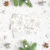 Artoid Mode 24 Pack Let It Snow Thank You Cards Winter Snowflakes Greeting Cards Gift With Envelope Sticker Blank Note Cards for Birthday Wedding Baby Shower Bridal Shower, 4 x 6 Inch