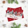 Artoid Mode 24 Pack Merry Christmas Thank You Cards House Snowman Xmas Tree Greeting Cards Gift With Envelope Sticker Blank Note Cards for Birthday Wedding Baby Shower Bridal Shower, 4 x 6 Inch