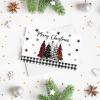 Artoid Mode 24 Pack Merry Christmas Thank You Cards Star Red Black Xmas Tree Greeting Cards Gift With Envelope Sticker Blank Note Cards for Birthday Wedding Baby Shower Bridal Shower, 4 x 6 Inch(Black/White)