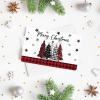 Artoid Mode 24 Pack Merry Christmas Thank You Cards Star Red Black Xmas Tree Greeting Cards Gift With Envelope Sticker Blank Note Cards for Birthday Wedding Baby Shower Bridal Shower, 4 x 6 Inch(Red/Black)