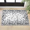 Artoid Mode Bat Halloween Door Mat, Party Home Decor Low-Profile Non-Slip Washable Throw Rug for Kitchen Entryway Front Door Bedroom Bathroom Indoor 2×3 Feet(White)