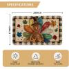 Artoid Mode Buffalo Plaid Thanksgiving Doormat, Thanksful Maple Leaves Home Decor Low-Profile Switch Rug Door Mat Floor Mat for Indoor Outdoor 17×29 Inch