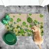 Artoid Mode Clover Shamrock St. Patrick’s Day Doormat, Spring Home Decor Low-Profile Switch Rug Door Mat Floor Mat for Indoor Outdoor 17×29 Inch