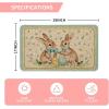 Artoid Mode Colorful Eggs Rabbits Bunny Flower Easter Doormat, Home Decor Low-Profile Switch Rug Door Mat Floor Mat for Indoor Outdoor 17×29 Inch