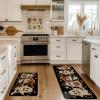 Artoid Mode Cute Ghost Boo Halloween Kitchen Mats Set of 2, Low-Profile Home Decor Kitchen Rugs for Floor – 17×29 and 17×47 Inch