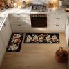 Artoid Mode Cute Ghost Boo Halloween Kitchen Mats Set of 2, Low-Profile Home Decor Kitchen Rugs for Floor – 17×29 and 17×47 Inch