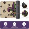 Artoid Mode Cute Irises Mask Doughnut Beads Mardi Gras Kitchen Mats Set of 2, Home Decor Low-Profile Kitchen Rugs for Floor – 17×29 and 17×47 Inch