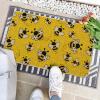 Artoid Mode Cute Yellow Bee Summer Home Decor Low-Profile Switch Rug Door Mat for Indoor Outdoor 17×29 Inch