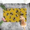 Artoid Mode Cute Yellow Bee Summer Home Decor Low-Profile Switch Rug Door Mat for Indoor Outdoor 17×29 Inch