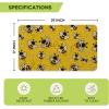 Artoid Mode Cute Yellow Bee Summer Home Decor Low-Profile Switch Rug Door Mat for Indoor Outdoor 17×29 Inch