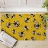 Artoid Mode Cute Yellow Bee Summer Home Decor Low-Profile Switch Rug Door Mat for Indoor Outdoor 17×29 Inch