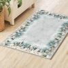 Artoid Mode Deer Snowflakes Pine Tree Christmas Area Rug, Xmas Winter Home Decor Low-Profile Non-Slip Washable Runner Rug for Entryway Bedroom Living Room Laundry Room Indoor 2×6 Feet(Grey)
