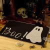 Artoid Mode Ghost Boo Decorative Doormat, Seasonal Fall Halloween Holiday Low-Profile Floor Mat Switch Mat for Indoor Outdoor 17 x 29 Inch(17″ x 29″)