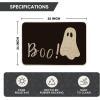 Artoid Mode Ghost Boo Decorative Doormat, Seasonal Fall Halloween Holiday Low-Profile Floor Mat Switch Mat for Indoor Outdoor 17 x 29 Inch(2′ x 2’11” (Rectangular))