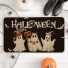 Artoid Mode Ghost Jack-O’-Lantern Bat Boo Black Halloween Doormat, Home Decor Low-Profile -066 Outdoor 17×29 Inch